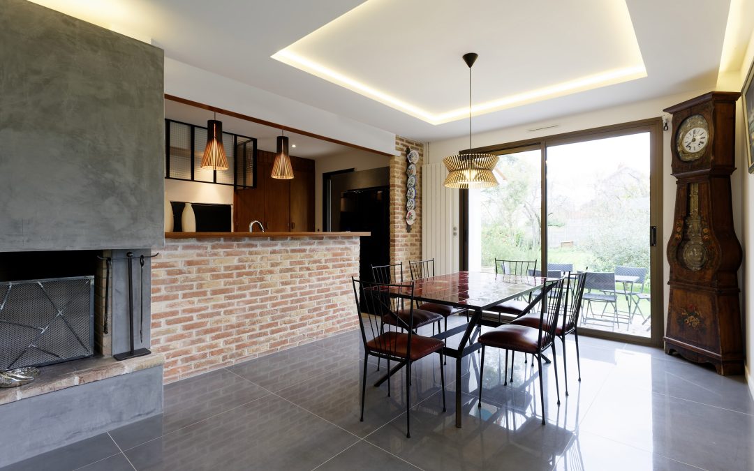 Rénovation villa et intégration de mobilier vintage à l’Île d’Oléron – Frédérique Bargeas architecte d’intérieur