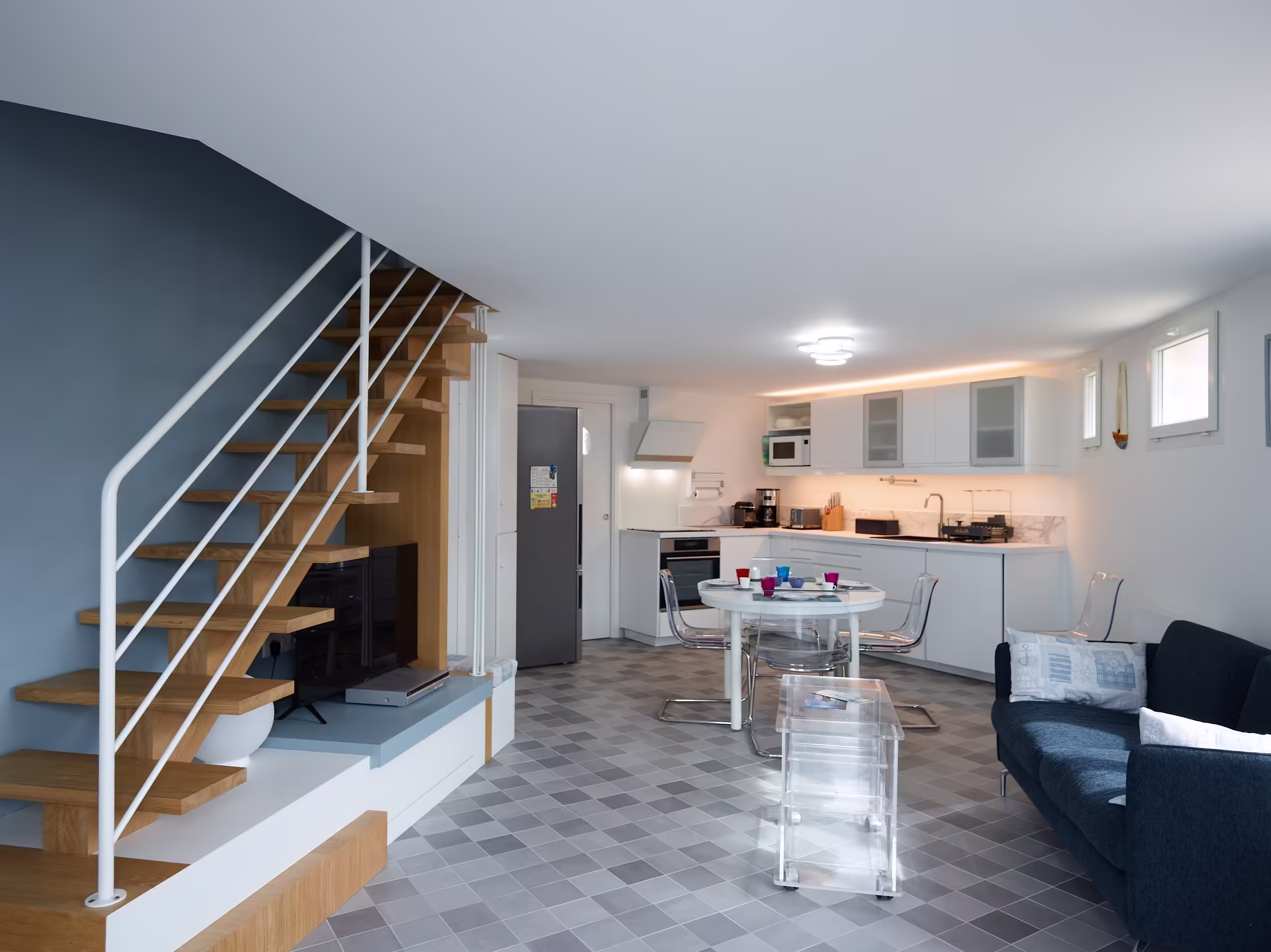 Architecture intérieure résidentielle - Maison de location d'été à Saint Palais par l'architecte d'intérieur Frédérique Bargeas