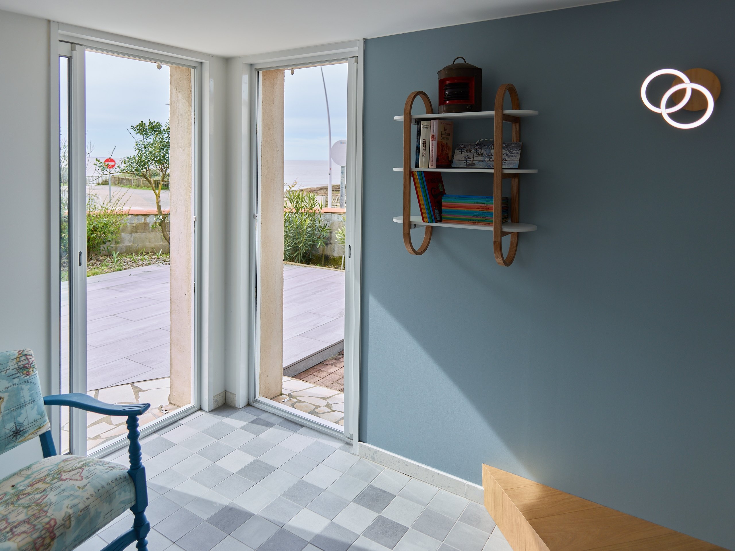 Architecture intérieure résidentielle - Maison de location d'été à Saint Palais par l'architecte d'intérieur Frédérique Bargeas